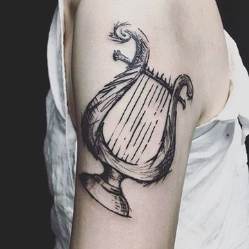 Harfe Tatto Bedeutung
