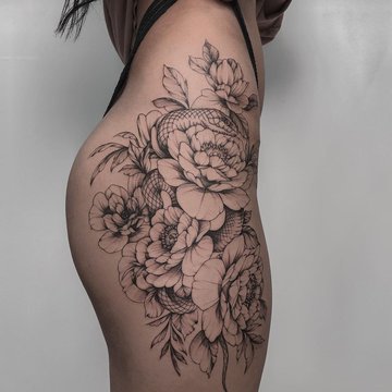 Schwarz-weißes oder farbiges Tattoo?