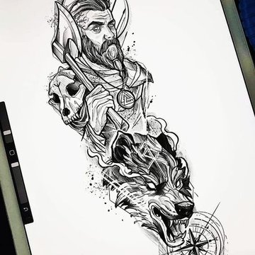 wikinger tattoos vorlagen